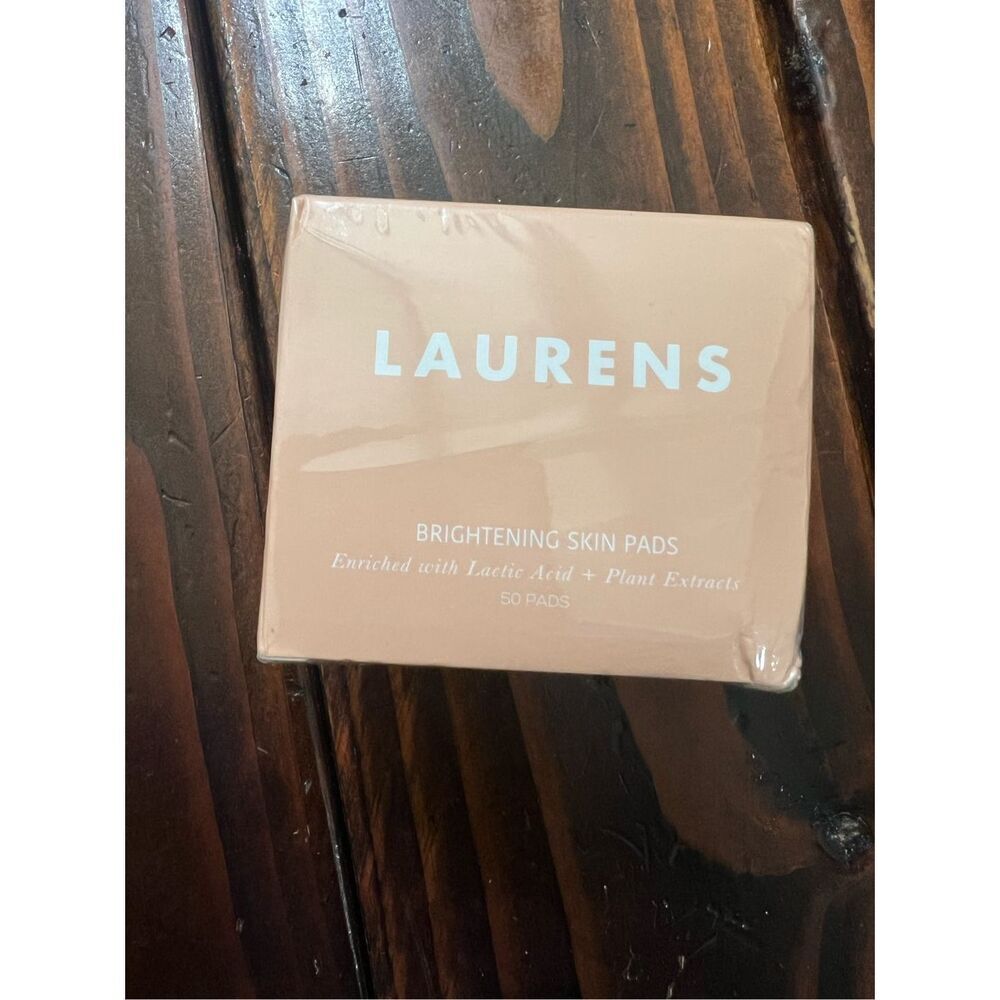 Laurens Brightening Skin Pads 50 Count Lactic Acid + Plant Extracts.